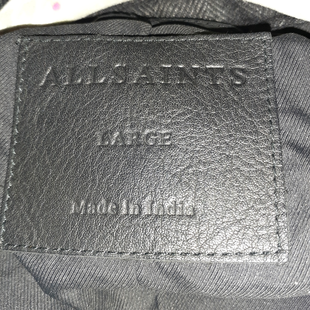 All Saints Suede and Wool jacket.